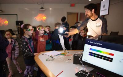 Magnets, Optics, and Space: Second Graders Visit CLAS Physics Studios