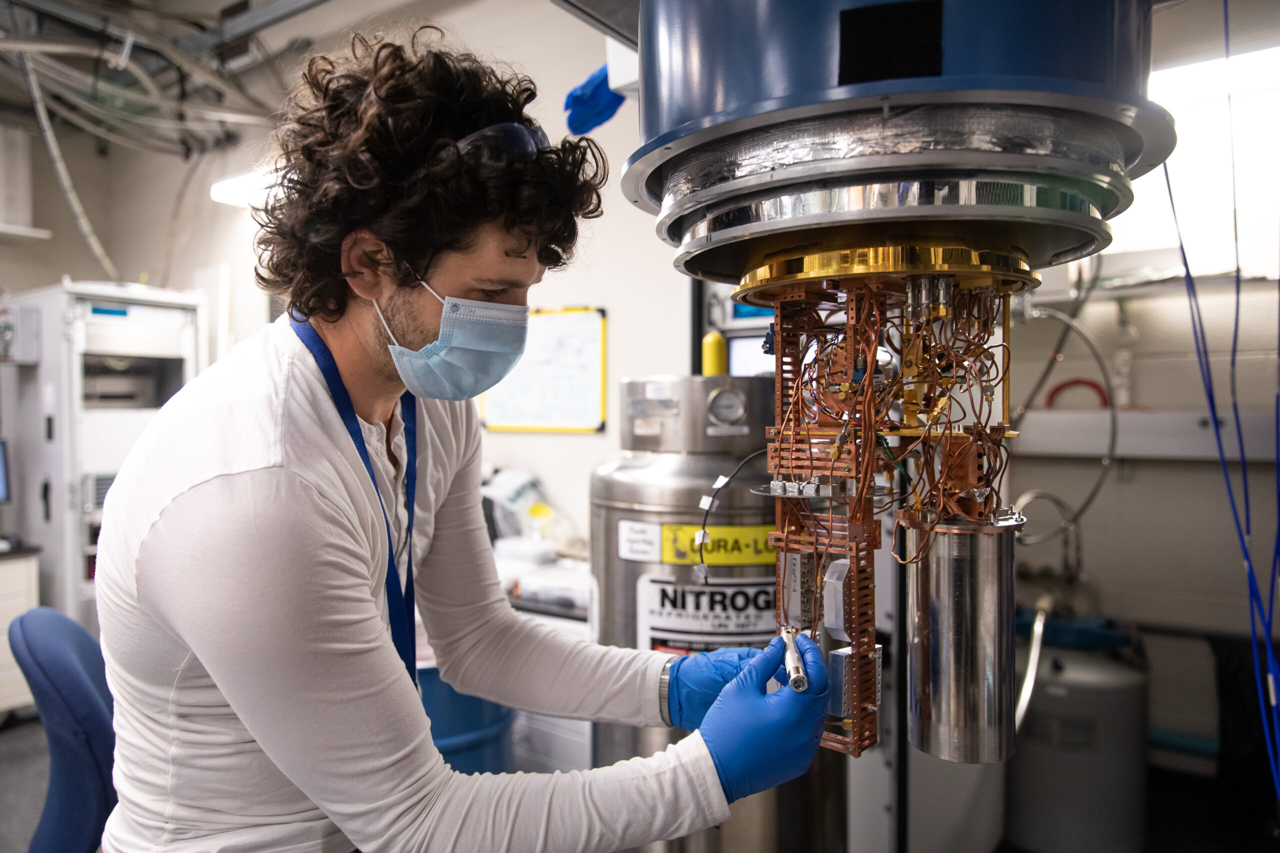 Woman presenting a slideshow