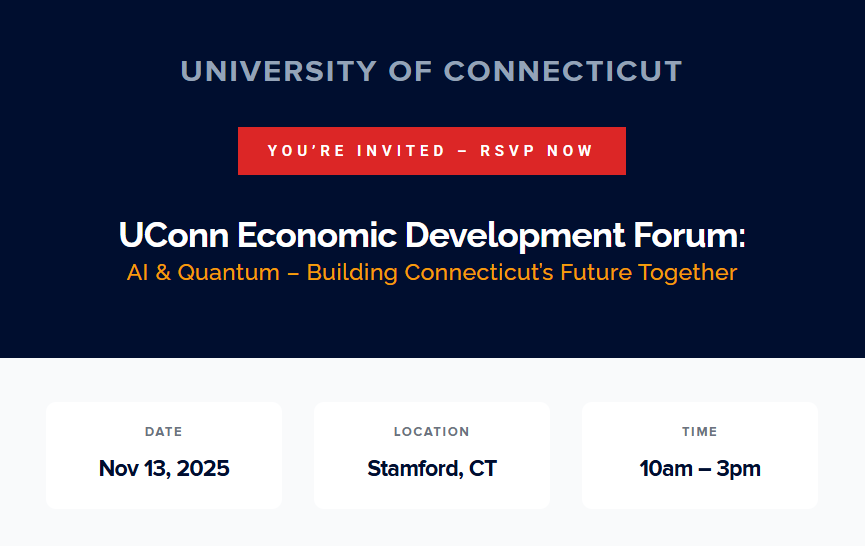 UConn Economic Development Forum